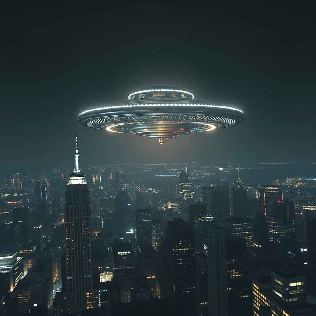 UFO over new york